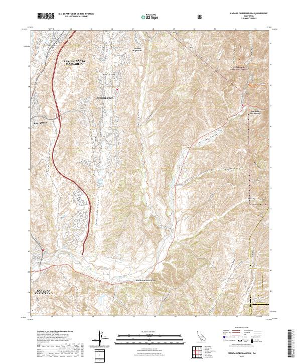 Canada Gobernadora topographic map thumbnail