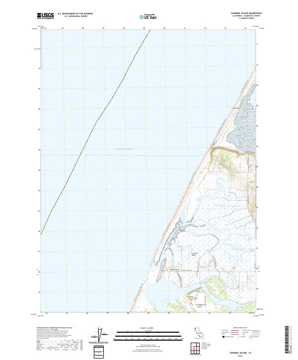 Cannibal Island topographic map thumbnail
