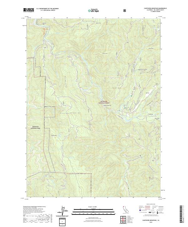 Canthook Mountain topographic map thumbnail