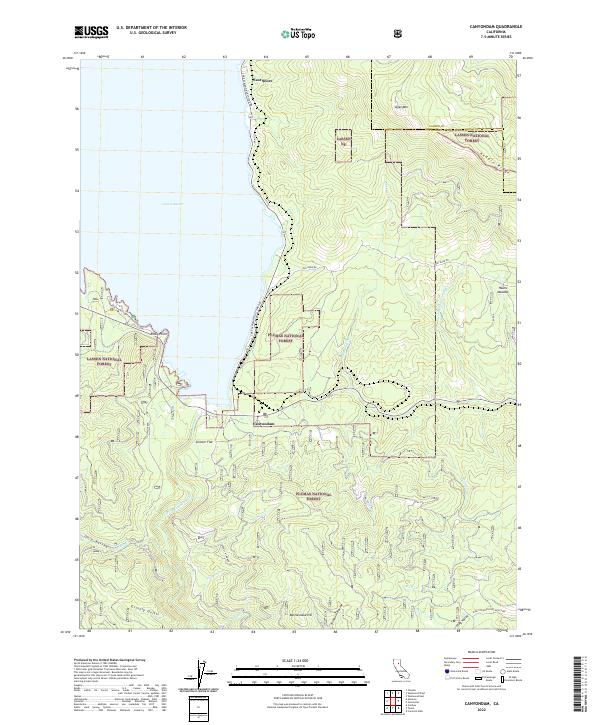 Canyondam topographic map thumbnail