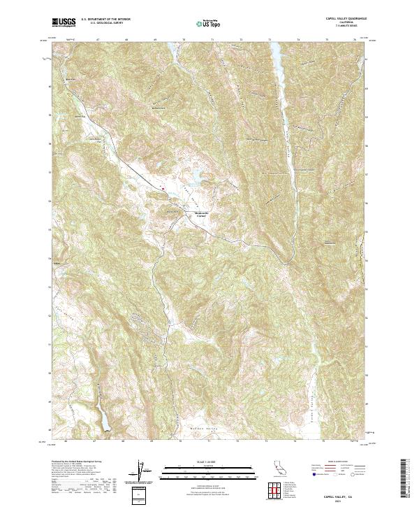 Capell Valley topographic map thumbnail
