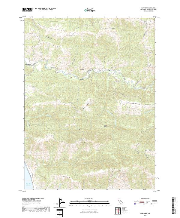 Capetown topographic map thumbnail