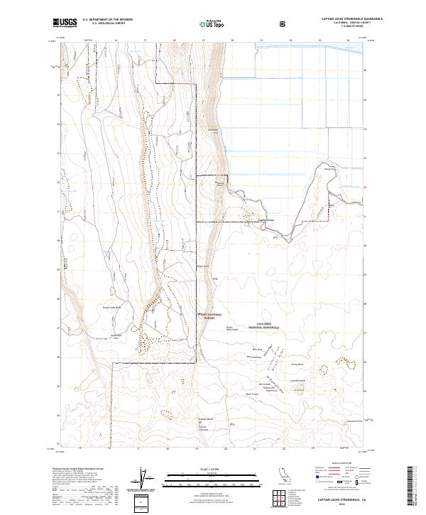 Captain Jacks Stronghold topographic map thumbnail