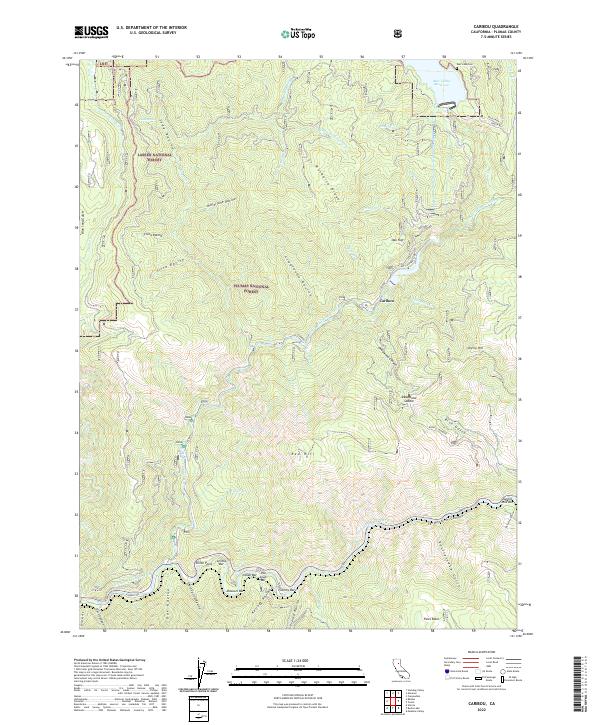 Caribou topographic map thumbnail