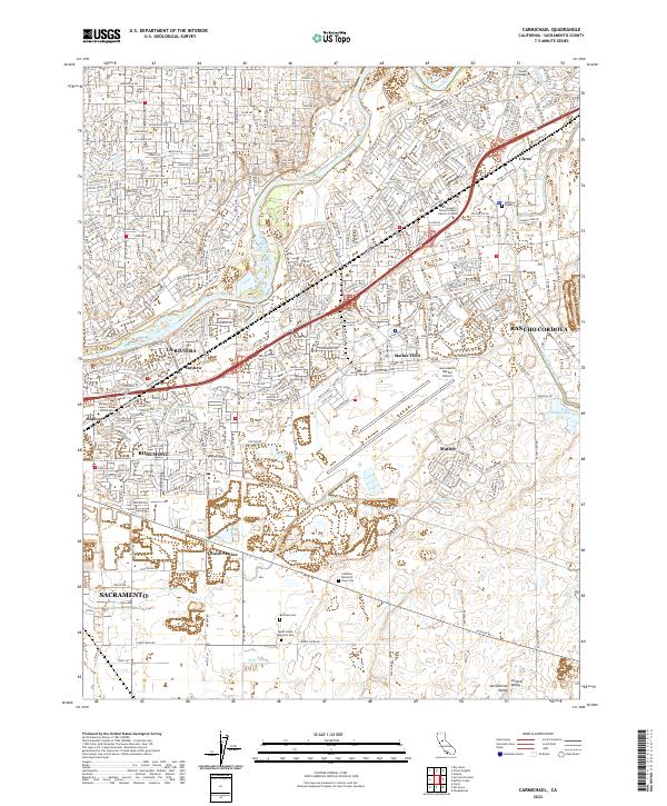 Carmichael 2022 topographic map thumbnail