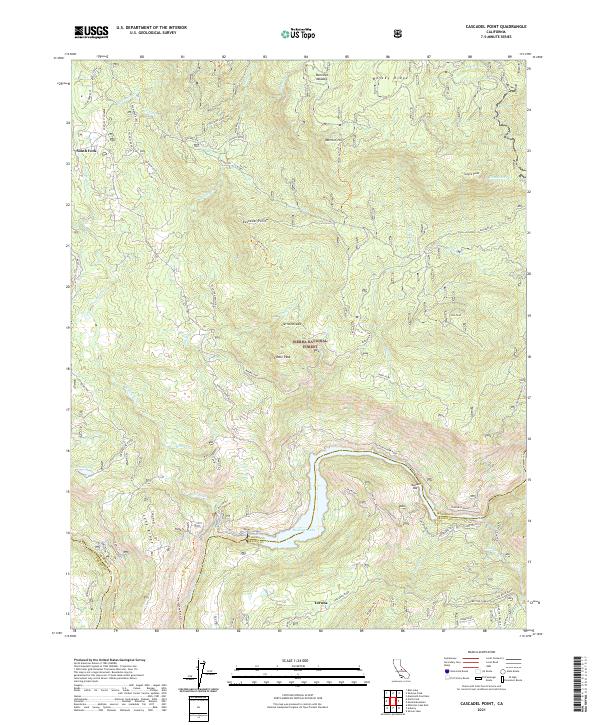 Cascadel Point 2021 topographic map thumbnail