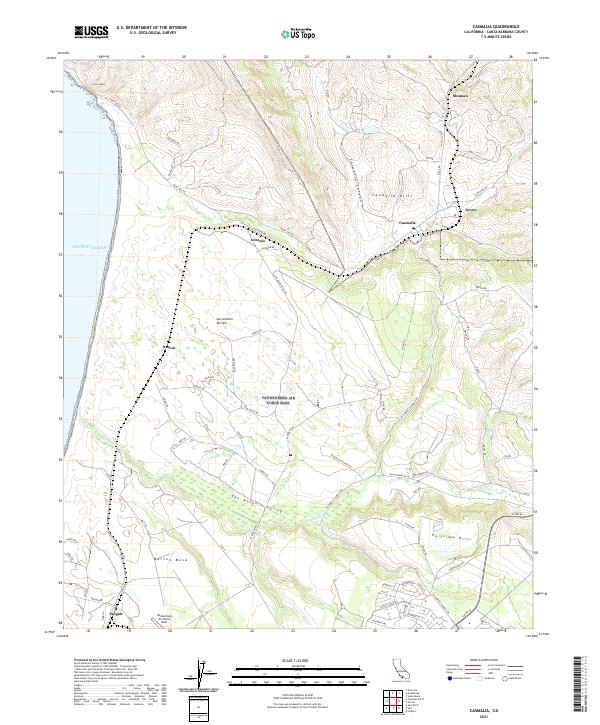 Casmalia topographic map thumbnail