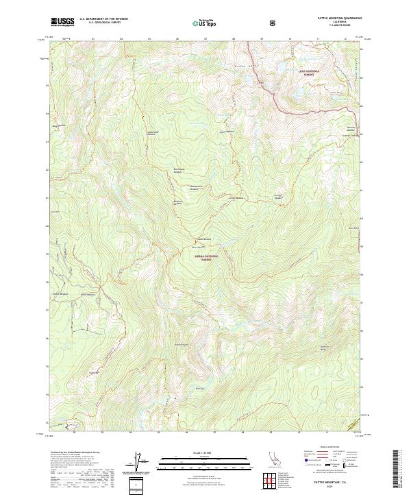 Cattle Mountain 2021 topographic map thumbnail