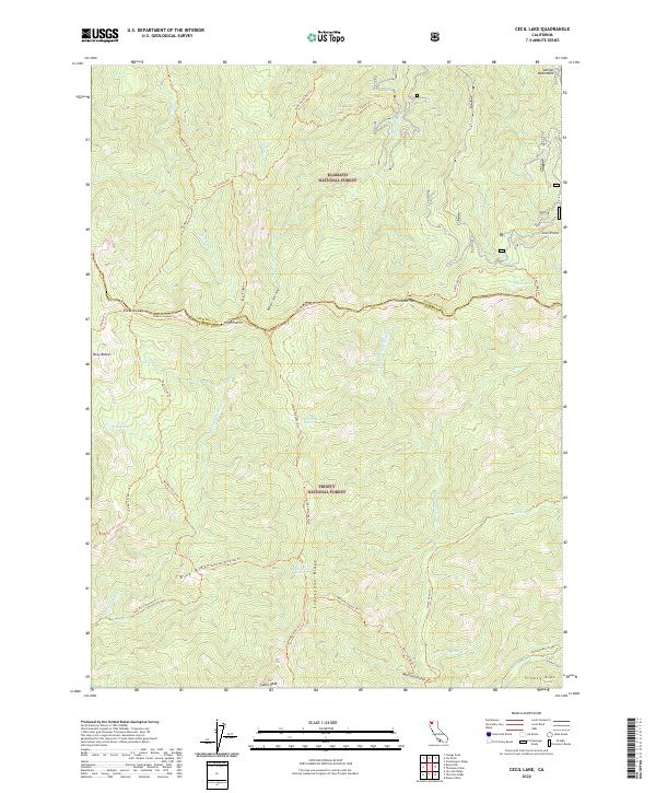 Cecil Lake 2022 topographic map thumbnail