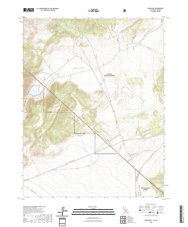 Cedar Hill 2021 topographic map thumbnail