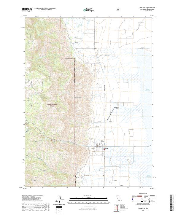 Cedarville 2021 topographic map thumbnail