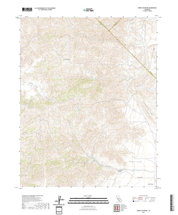 Cerro Colorado topographic map thumbnail