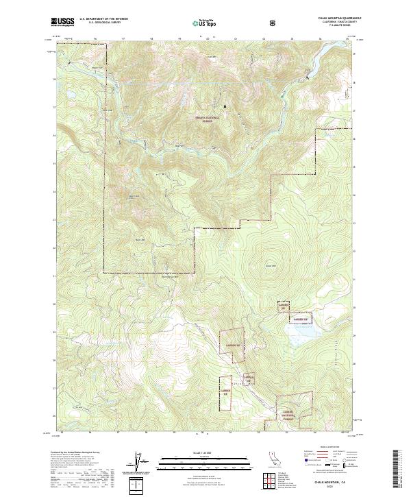 Chalk Mountain 2022 topographic map thumbnail