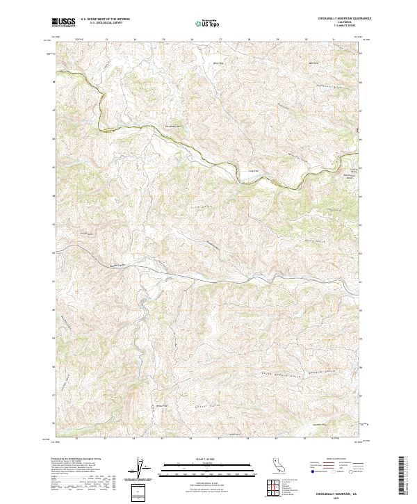 Chickabally Mountain topographic map thumbnail