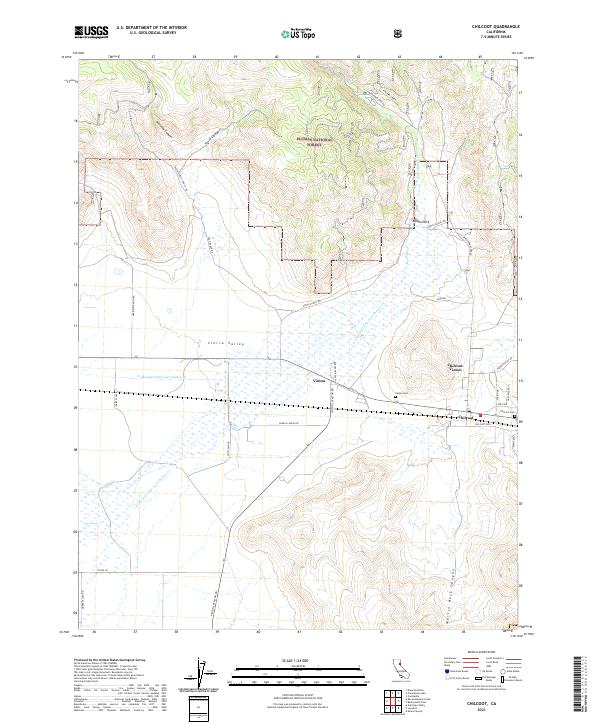 Chilcoot 2021 topographic map thumbnail