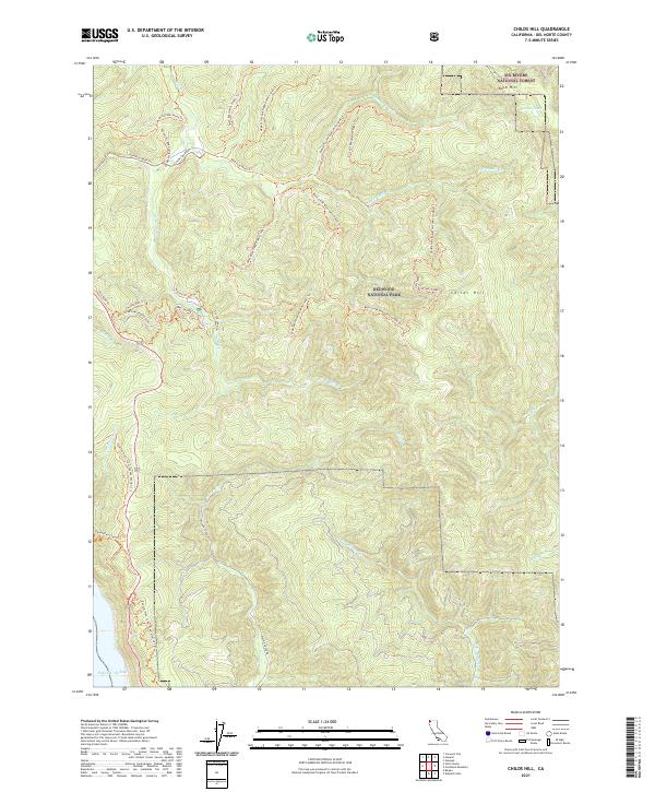 Childs Hill topographic map thumbnail