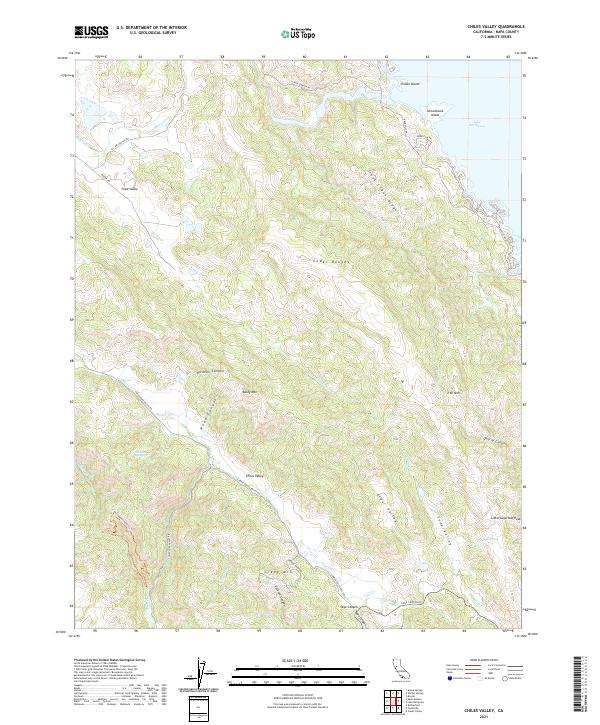 Chiles Valley 2021 topographic map thumbnail