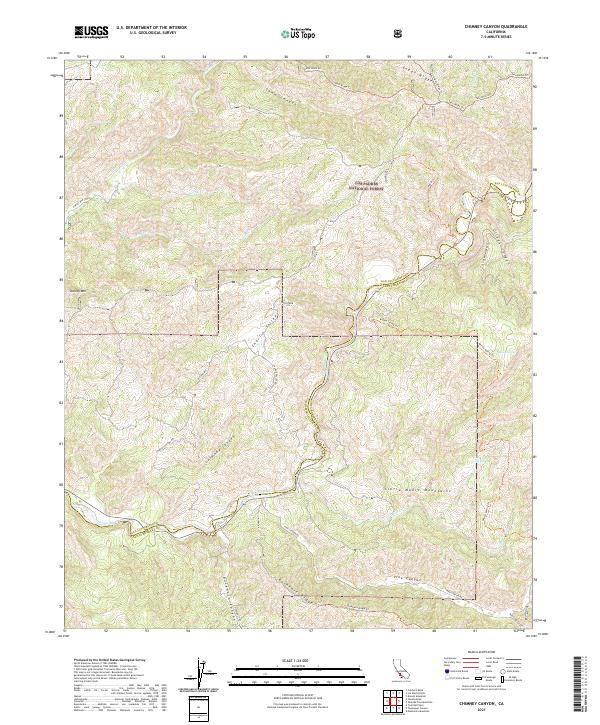 Chimney Canyon topographic map thumbnail