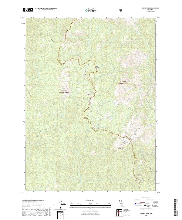 Chimney Rock 2021 topographic map thumbnail