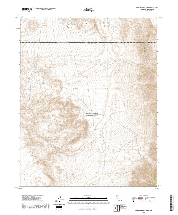 China Gardens Spring topographic map thumbnail