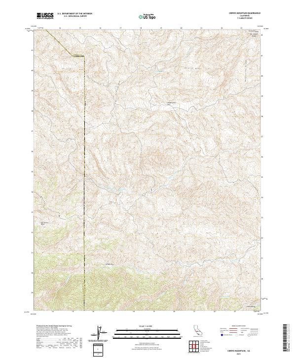 Ciervo Mountain 2021 topographic map thumbnail