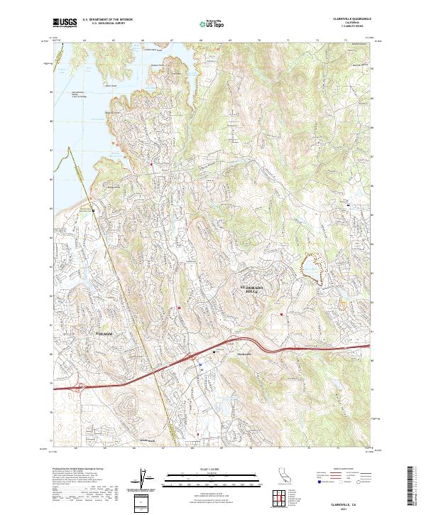Clarksville 2021 topographic map thumbnail