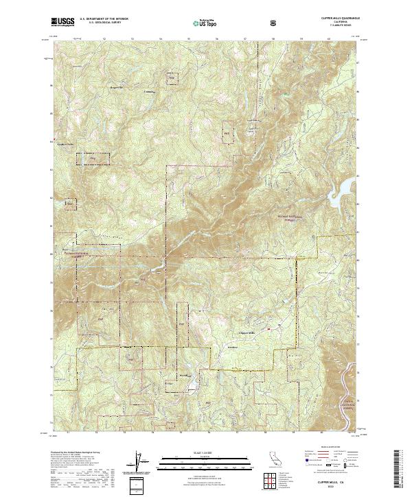 Clipper Mills 2022 topographic map thumbnail