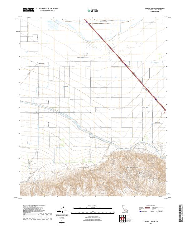 Coal Oil Canyon topographic map thumbnail