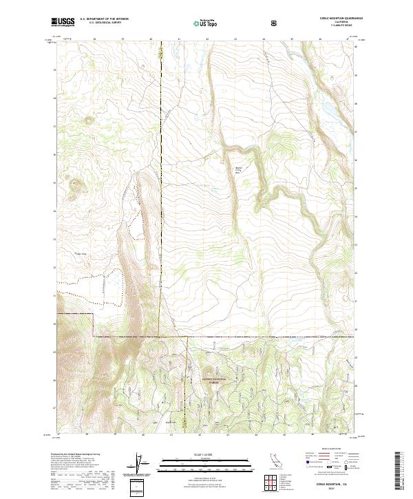 Coble Mountain 2021 topographic map thumbnail