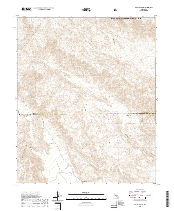 Collins Valley 2021 topographic map thumbnail