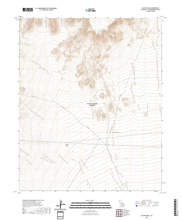 Colton Well 2021 topographic map thumbnail