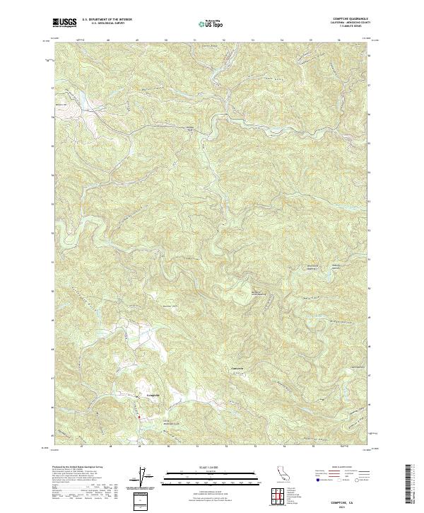 Comptche 2021 topographic map thumbnail
