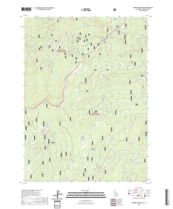 Condrey Mountain 2022 topographic map thumbnail