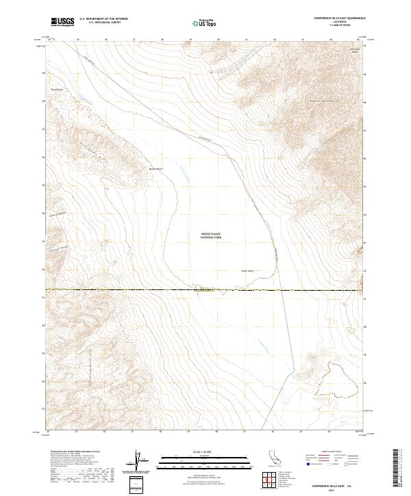 Confidence Hills East topographic map thumbnail