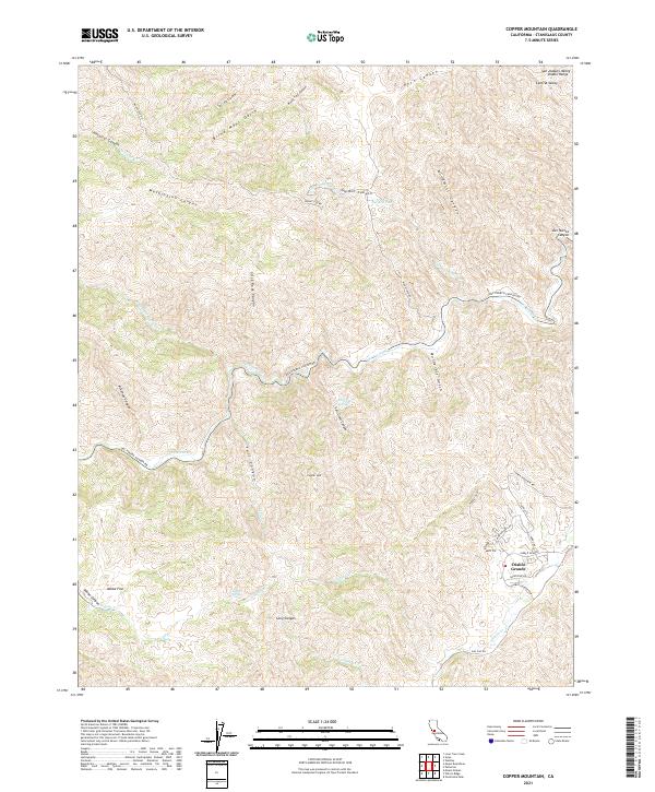 Copper Mountain 2021 topographic map thumbnail