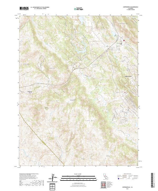 Copperopolis 2021 topographic map thumbnail