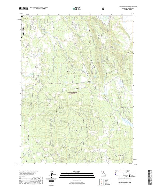 Corders Reservoir 2021 topographic map thumbnail