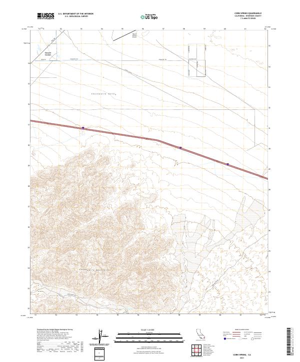 Corn Spring 2021 topographic map thumbnail