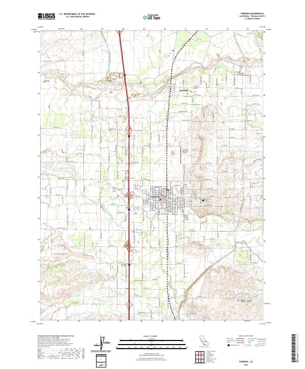Corning 2022 topographic map thumbnail