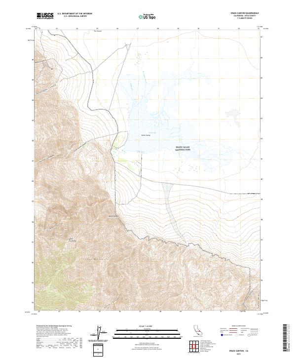 Craig Canyon 2021 topographic map thumbnail