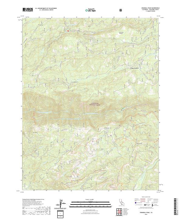 Crandall Peak topographic map thumbnail