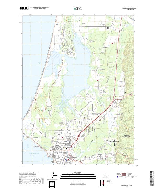 Crescent City 2021 topographic map thumbnail