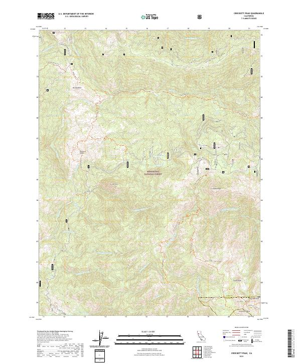 Crockett Peak topographic map thumbnail
