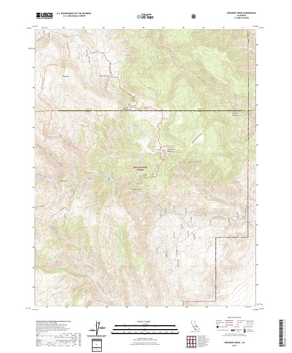 Crooked Creek topographic map thumbnail