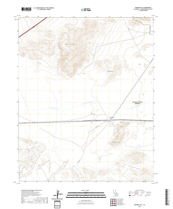 Crucero Hill topographic map thumbnail