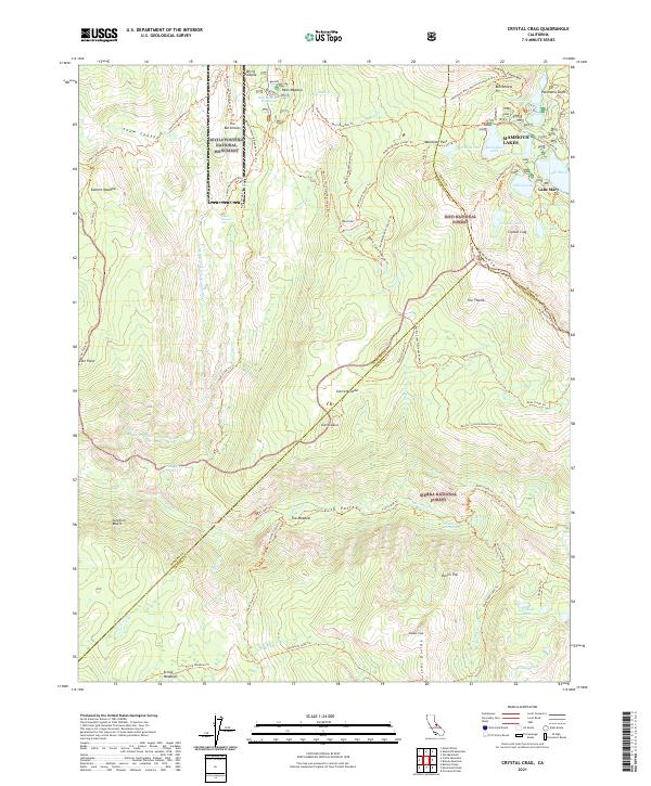 Crystal Crag 2021 topographic map thumbnail