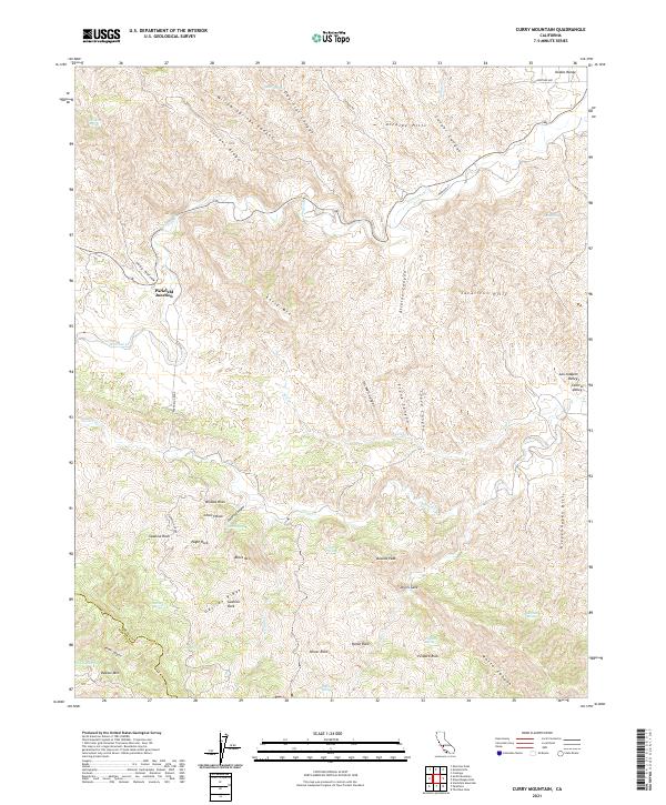 Curry Mountain 2021 topographic map thumbnail