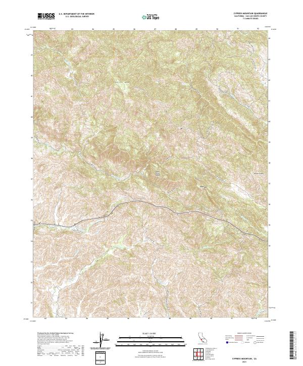 Cypress Mountain 2021 topographic map thumbnail