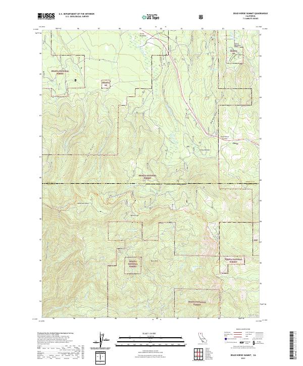 Dead Horse Summit topographic map thumbnail