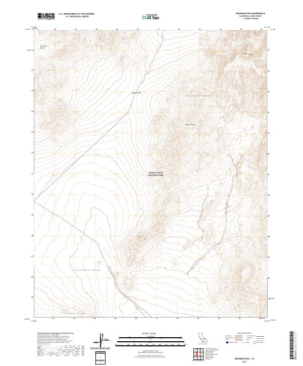 Deadman Pass topographic map thumbnail